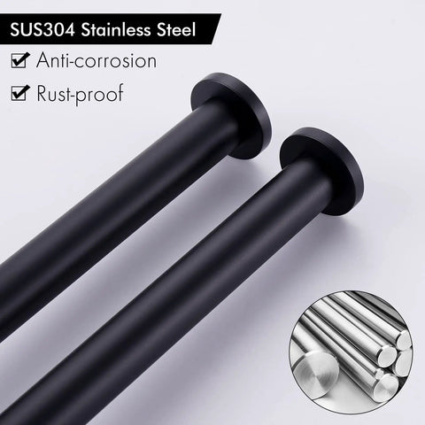 Swivel Towel Bar 9 Inch Two Arm Wall Mount Towel Rack, SUS304 Stainless Steel, Anti-corrosion, Space Saving Holder