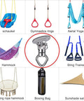 Beefy Bearing Swivel Swing Hanger 800Lb Capacity Stainless Steel Ceiling Mount Kit featured with various uses for gym and home.