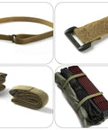 Heavy Duty Green Polyester Tie Down Straps For Car Roof And Camping Gear Lock Your Gear Down Tight With No Sweat Four Pack adjustable strap with quick release buckle