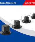 Low Profile Socket Adapters Set For Impact Wrenches And Electric Ratchets, Converts 3/8 To 1/2, 1/4 To 3/8, 3/4 To 1, 1/2 To 3/4 Inch
