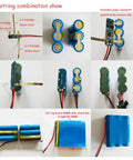 Straight Fire 3Pcs 3S Bms 12V 10A Lithium Battery Management Balance Board Locks Down 18650 Cells with nickel and connecting wires.