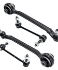 Front Lower Forward Control Arm With Ball Joint Stabilizer And Sway Bar End Links Full Suspension Kit For Dodge Charger Challenger And Chrysler 300 2011 To 2020 4 Piece Replacement, black steel