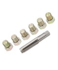 Fix Those Stripped Threads And Stop Oily Leaks With This Epic 13Pc Oil Drain Plug Repair Kit For M13 X 1.5mm Pan Screws Making Your Car Run Smooth Again Without Wasting Money On A Whole New Pan Or Calling The Mechanic. M13x1.5mm aluminum tap and plugs set