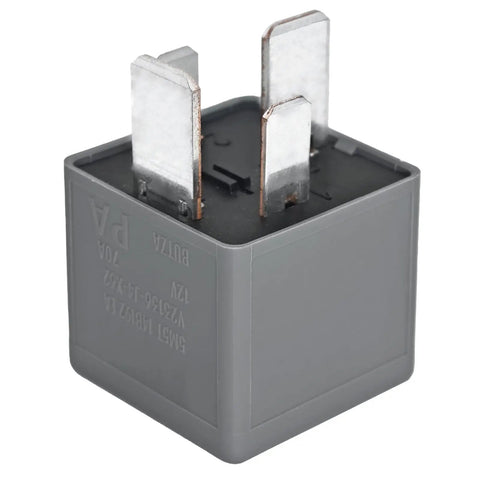 Beefy 12V DC 70A 4-Pin Automotive Power Relay for Heavy-Duty Circuits, high-current switch replacement, side view.