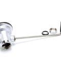 Three And A Half Inch Waste Drain Valve With Twist Handle For Kitchen Sink Stainless Steel Pro Grade Heavy Duty, side view