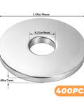 400 Piece Zinc Plated Carbon Steel Flat Washers 8mm ID x 30mm OD x 2mm Thick Fender Washers product image.