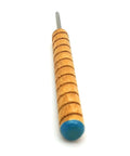 Pro Grade Bead Roller Quilling Tool With One Eighth Inch Slotted Metal Winding Pin For Paper Jewelry Making, blue tip handle