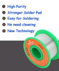 Fine Diameter 0.6mm Lead Free Rosin Core Solder Wire For Precise Electronics Soldering Sn99 Ag0.3 Cu0.7 Alloy 100g spool