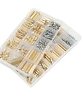Brass PCB Spacer Kit M2 M3 M4 M5 M6 Hex Standoff Set With Male And Female Threads Screw Nut Kit For Pillar Mounts Grounding Ready 190Pcs M4 Version Great For Electronics Projects And DIYers, organizer tray