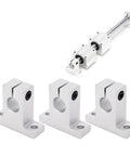 Top Quality 10 Pack Linear Motion Shaft Support Stops For SK12 Smooth Rail Systems Crafted From Heavy Duty Aluminum Alloy, set of 3 supports.