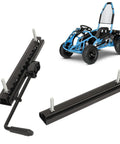 Adjustable Seat Slider Track Kit For Go Kart 240mm Heavy Duty Cold Rolled Steel with Go Kart in background