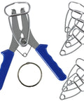 Super Durable Diy Wood Decor Molding And Frame Clamps Kit With 8 Stainless Steel Miter Woodworking Clamps Plus One Spring Clamp For Easy Projects, blue handles