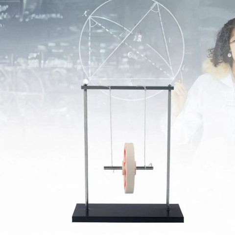 Metal Pendulum Swinging Physics Kit With Maxwell Wheel For Education, shown against a classroom backdrop