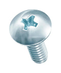 Top Shelf Steel Phillips Head Machine Screws No 10-24 By Half Inch 100 Pack close-up view of durable steel screw head and threads.