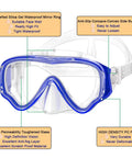 Kid Friendly Snorkel Set For Young Explorers With Anti Fog Mask Silicone Skirt Purge Valve and Adjustable Straps
