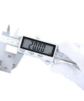 0-300mm IP67 Digital Caliper 12 Inch Stainless Steel measuring 20.00mm with digital display and hand in white glove