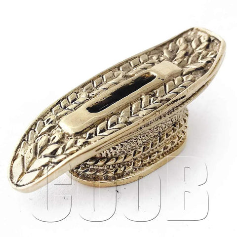 Bronze Guard Bolster For Custom Knife Making Hand Cast Pommel Guard For Hunting Knife Builds Solid Metal DIY Knife Accessory