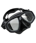 Dive Mask With Built In RX Gauge Reader Bifocal Lenses Farsighted Diver Friendly Snorkel And Scuba Gear Solid Black Frame