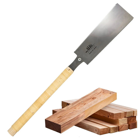 Ryoba Double Edge Saw 9.5 Inch Assembly Version Pro Grade Japanese Pullsaw for Woodshop and Woodworking Handsaw