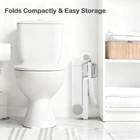 Straight Outta Box Pre Assembled Toddler Potty Training Seat With Secure Ladder And Protective Splash Shield, Absolute Nuthin But Hassle Free 2 In 1 Foldable Step Stool For Big Kids, Smooth Bathroom Transition Essential, Slate Grey