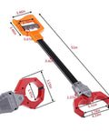 Retro Robot Arm Grabber Toy For Kids With Pull And Release Grip And Rad Clacking Sound Plastic Robotic Pinch Tool dimensions
