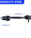 Matte Black Stainless Steel Hook And Eye Latch For Doors And Barn Gates Heavy Duty Gate Latch Hardware Tough As Nails