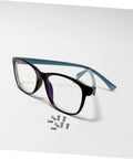 Glasses with Metal Eyeglasses Repair Screws Kit, Small Replacement Set For Glasses, Sunglasses, And Watches displayed on white background.