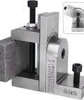 Multi Function EDM Dedicated Fixture For Fast Wire Platen And Fixed Workpiece Bracket Vise showing all-metal clamp and swivel with 360° capability.