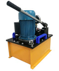 Intsunami 150 Ton Hydraulic Track Pin Press For Crawler Excavator Maintenance Heavy Duty Dismantling Machine showcasing 110V copper motor and frame.