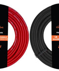 14-Gauge Automotive Primary Wire Bundle 25 Ft Red Black Heavy Duty Pro Grade For Car Audio Trailer Vehicle Electrical Wiring Durable CCA Copper Clad Aluminum Power And Ground Lead Cable