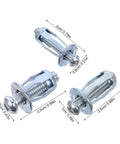 Expansion Screw And Petal Nut Kit For Quick No Fuss Fastening In Home Projects M4 M5 M6 Metal Anchors 35 Piece Hollow Wall Petal Expansion Bolts For Iron Skin And Plasterboard, silver metal