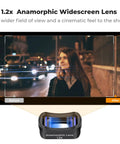 Effect Lens And ND Filter Kit For DJI Osmo Pocket 4/3 With 1.2X Anamorphic Lens showing before and after cinematic effect