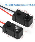 5 Pairs DC 5V Infrared Beam Sensor Detector For IR Break LED Counting Module Easy Plug And Play Setup, dimensions shown