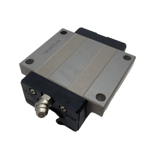 High Precision Linear Guide Block HSR25LC HSR25 Kit, metal GK block bearing, angled side view, CNC machines, 30.5x70x102.2mm