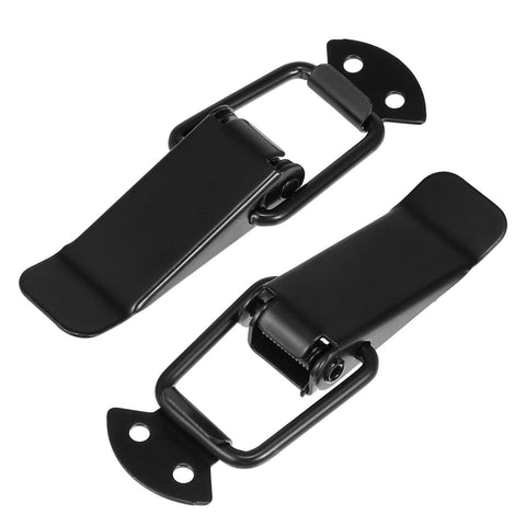 Heavy Duty Car Bumper Clips 4 Pack Quick Release Hasps For Trunk And Bumper Billet Steel Fasteners Universal Car Clip Kit Black Durable Iron