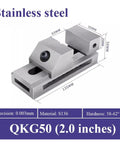 2 Inch Fast Moving Vise For Surface Grinding Milling And EDM Machines Stainless Build With Constant Clamping So It Holds Tight