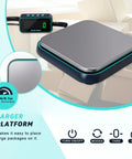 Digital Shipping Scale 86 Lb 0.1 Oz Precision With Hold Tare And Separate LCD Display Stainless Steel scale on box background