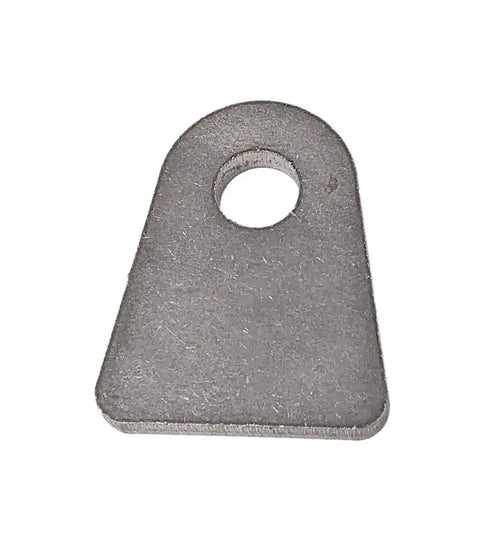 Rugged Universal Shock Mount Kit With Weld On Tabs For D Rings Clevis Shackles And Heim Joints One Half Inch Bolt Hole And One Point Five Inch Flat Bottom Tabs Designed For Off Road Builds. Steel weld-on tab with 1/2 inch hole