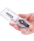 Clear Acrylic Map Compass With Ruler And Map Measurer Scales Baseplate Orienteering Navigator For Grab And Go Hiking Camping And Backpacking