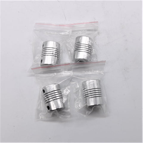 Heavy-Duty Aluminum Flexible Shaft Coupling For 3D Printing, 5mm To 5mm Bore, 19mm Outer Diameter, durable pack of 10