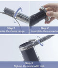 Installation steps for Tough As Nails Heavy Duty Stainless Steel Hose Clamps Four Pack Adjustable From 2.75 To 3.5 Inches.