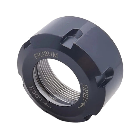 ER32 UM Collet Clamping Nut With Dynamic Balance Holes For CNC Milling Chuck Holder Lathe 2 Pack Hardened 42Cr Steel Precision Ground