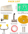 Wall Mounted Eye Wash Station For Quick Eye Irrigation Emergency Eyewash With Double Nozzle And Built In Filter components