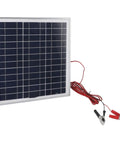 50W Monocrystalline Solar Panel Charger With Battery Clips And 9.8Ft Cable Portable On The Go Outdoor Power