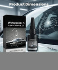 Windshield Crack Repair Kit for Chips and Cracks, Glass Window Repair Liquid That Penetrates Deep, DIY solution bottle and box