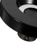 Close-up of 2 Pack Bakelite And Aluminum Lathe Machine Handle With Enhanced Grip, showing round hand wheel knob design detail.