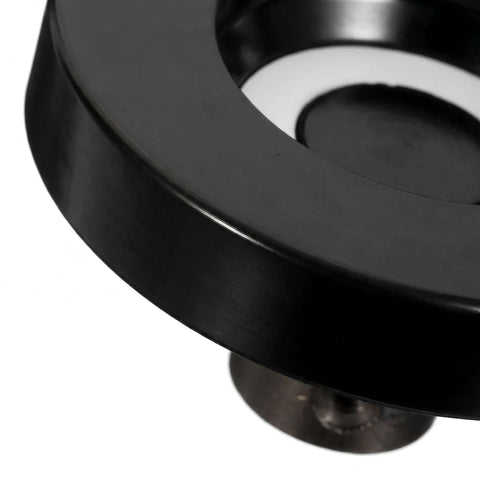 Close-up of 2 Pack Bakelite And Aluminum Lathe Machine Handle With Enhanced Grip, showing round hand wheel knob design detail.