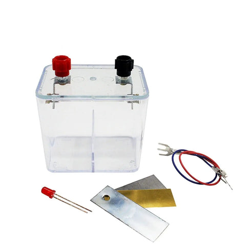 Hands On Galvanic Cell Experiment Kit For High School Chemistry Redox Demonstrations With Copper Iron And Zinc Electrodes Battery Simulation Device
