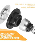 RV Magnet Door Holder Self-Adhesive Anti-Collision Silent Buffer Stopper Universal For Trailers Campers And Motorhomes, black parts and spring