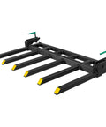 Heavy Duty Clamp On Debris Forks For 60 Inch Buckets That Fit Loader And Skid Steer To Tackle Fallen Debris With 4000 Lb Capacity And Tough Steel Build